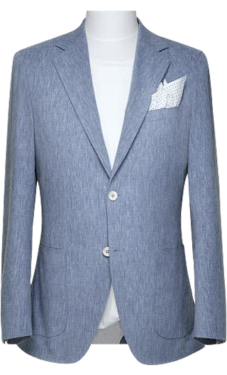 The Blue-Grey Linen Jacket