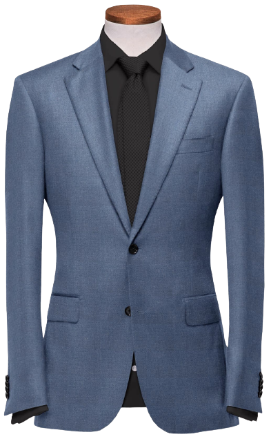 S120s Blue-grey Wool Suit